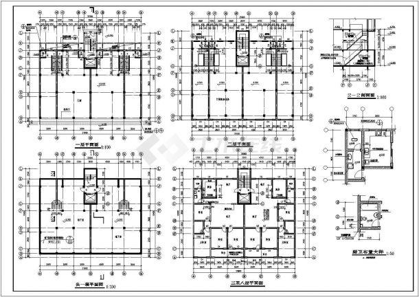 花样年华九层住宅楼建筑设计施工图